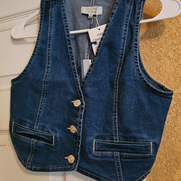Bronco Denim Vest Small - Picture 6 of 7